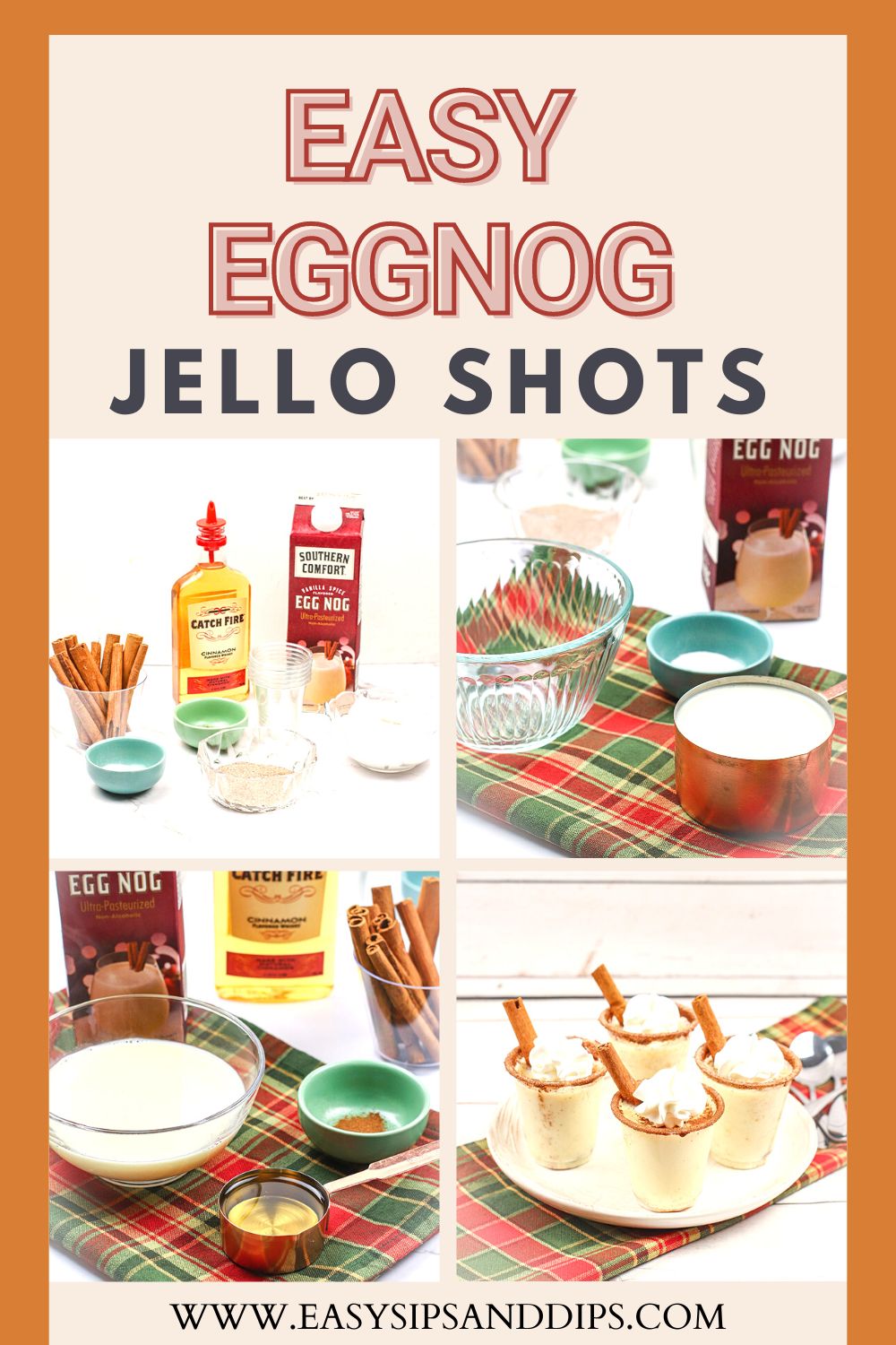 Eggnog Jello Shots | Easy Sips And Dips