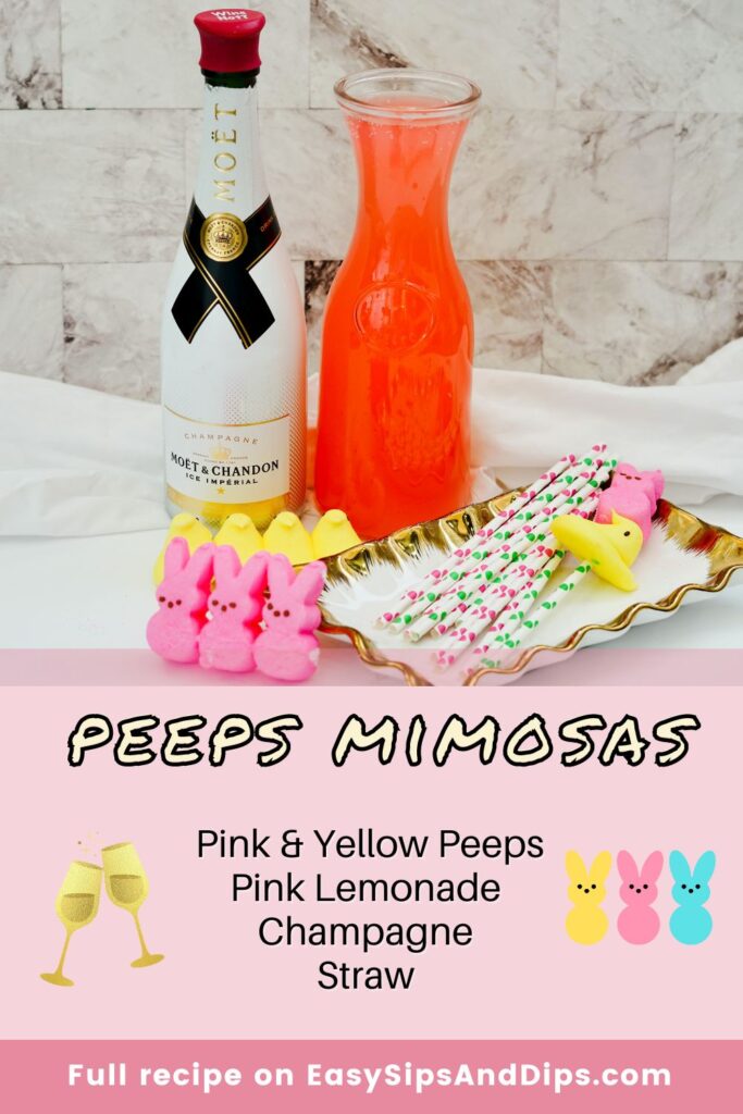 Ingredient card for peeps mimosa cocktail