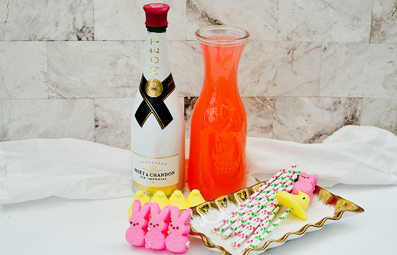 ingredients to make peeps mimosas